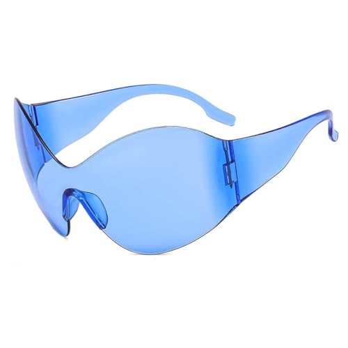 Lunettes de soleil de sport monobloc style bouclier unisexe accessoires plein air