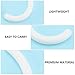 MOLUCKFU Mask Ear Hanging Hooks 10 Pairs Silicone Ear Strap Pads Anti Pressure Relief Hooks for Face Mask Accessories White for Comfortable All-Day Wear