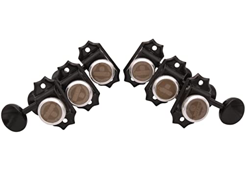 Gotoh SD90 MG-T Magnum Lock 3 Ensemble de mécaniques latérales Noir 05 m - Les Beatles, Paul McCartney, John Lennon, RIngo Starr, George Harrison Gotoh SD90 MG-T Magnum Lock 3 Ensemble de mécaniques latérales Noir 05 m