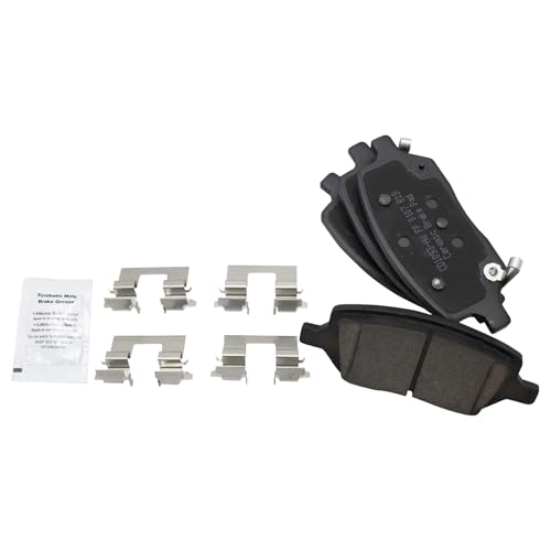 Image of TRQ Rear Brake Pad and Rotor Set Ceramic Solid Rotors | For 2006-2007 Buick Terraza 2006-2008 Chevrolet Uplander 2006-2007 Saturn Relay