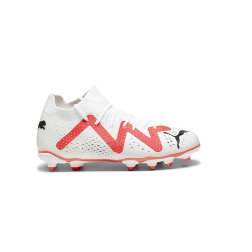 PUMA FUTURE MATCH FG/AG JR, Fussballschuh, PUMA WHITE-PUMA BLACK-FIRE...