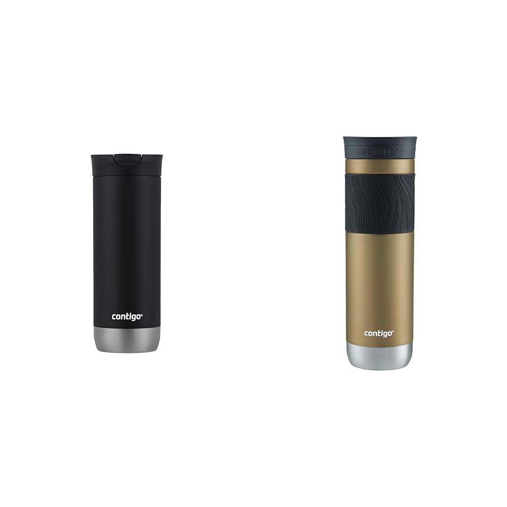 Amazon.com: Contigo Huron 16oz & Byron 24oz Vacuum-Insulated Stainless  Steel Travel Mugs with Leak-Proof Lids Bundle : Home & Kitchen