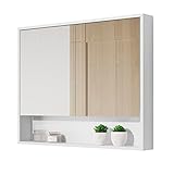 Armário De Banheiro Aéreo Espelheira Eros 2 Portas Branco