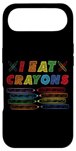 I Eat Crayons 面白いキッズぬりえアート 新学期 スマホケース iPhone Air 用