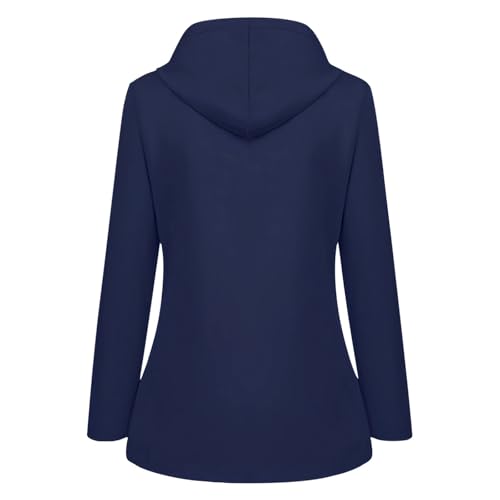 Gabardina impermeable para mujer con capucha ajustable y bolsillos 2