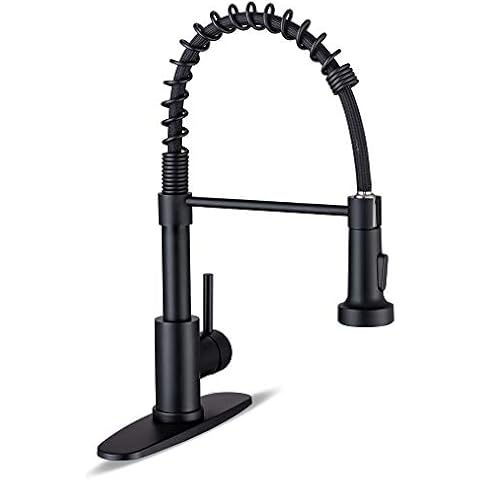 WEWE Kitchen Faucet with Pull Down Sprayer Cover