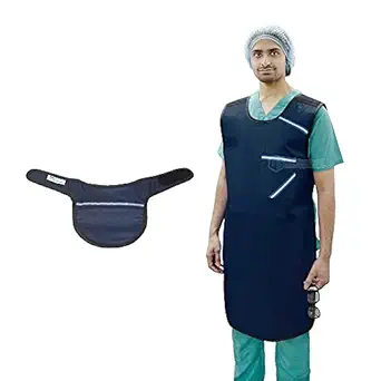 IS IndoSurgicals Lead Apron (Strap Type) 0.35mm with Thyroid Collar 0.50mm (BARC Approved)