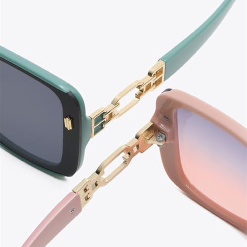Lunettes de soleil de luxe grande monture verres dégradés tendances