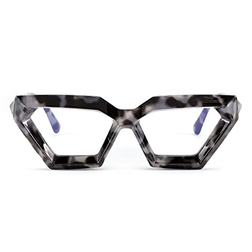 Louriy Fashion Square Blue Light Blocking Glasses Glare Digital Eyestrain Reading Eyewear Cat Eye Frame Women Men #TOP1