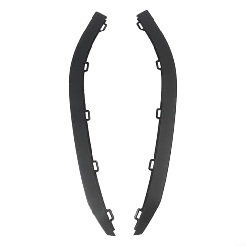 MeevrgR Alerones para parachoques delantero, moldura negra ABS, 1 par de alerones, izquierdo y derecho para MK7 2013-2017