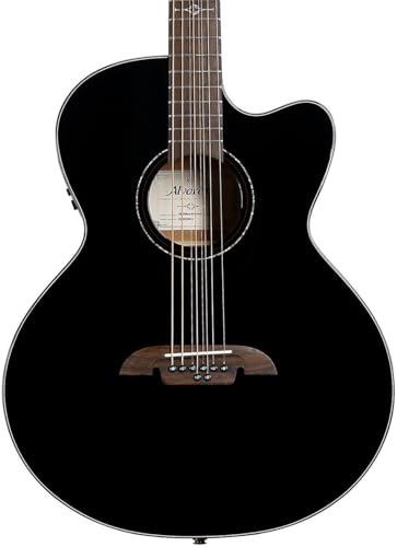 Alvarez ABT60ce 8-string Baritone Acoustic-electric Guitar - Black