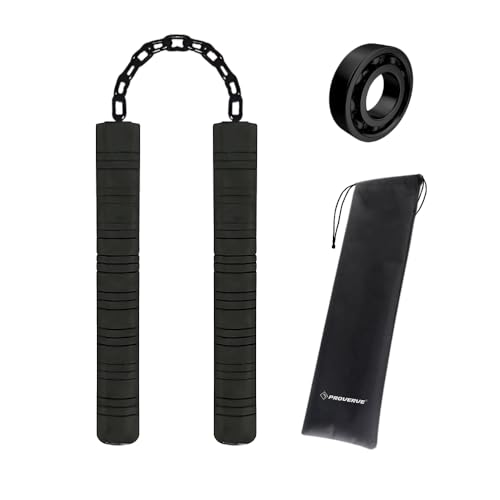 Image of Nunchaku for Kids and Adults, Matt Black, Martial Arts, Kung Fu Training Nunchakus, Karate Training Nunchucks (Pack of 1) (Foam Nunchaku)
