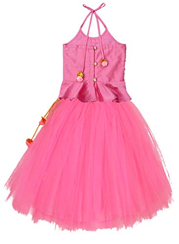 Image of A.T.U.N. (ALL THINGS UBER NICE) Girls Synthetic Embroidered Readymade Lehenga Choli and Dupatta Set | Traditional Ethnic Wear Clothing Set for Festival