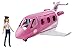 Barbie Mobilier coffret poupée pilote et son Avion de Rêve, avec mobilier, rangements et plus de 15 accessoires, jouet pour enfant, GJB33