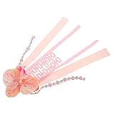 DONFAMDS 人工花婚車装飾用ハンドルアクセサリーとリボン付き装飾 車のミ