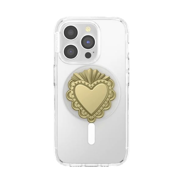 PopSockets Agarre para teléfono MagSafe, Soporte magnético, corazón Sagrado