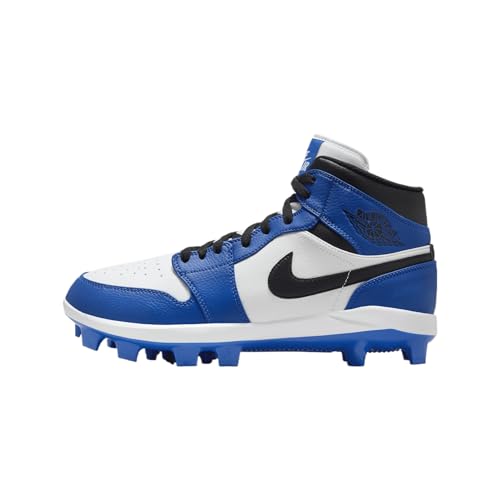 Jordan 1 Retro MCS Men's Baseball Cleats (AV5354-411, Game Royal/White/Black) Size 14