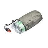Happyyami Saco de Dormir de Emergencia Ligero Térmico Reflectante Mantas para Camping Senderismo Protección Frío Ultracompacto Resistente al Agua y Viento