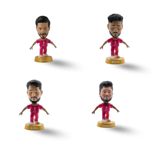 Image of Action Figure, IPL Edition, Rajasthan Royals Team Pack | 360 Rotatable Head, Cricket Player, For Fans & Collectors