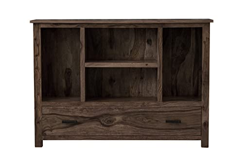 Image of The Attic Colorado Console Table|Console Table for Living Room Foyer|Solid Wood Classy Console Table|Walnut Matte Finish