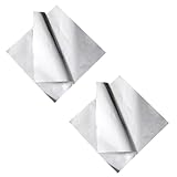 Baluue 50 hojas Papel de Aluminio Versátil para Freidora de Aire y Horno Revestimientos Cuadrados Resistentes al Calor Gruesas para Asar y Hornear Casa