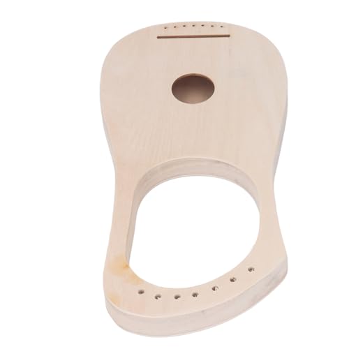 Lyra-Harfe mit 7 Saiten, Verstellbare Stimmung, Langlebiges Lyra-Instrument aus Lindenholz und Metall, Komplett Vorgebohrt, für Kinder Zum Selbermachen