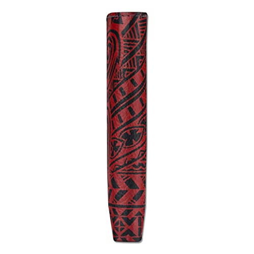 Image of Hawaiian Turtle Tattoo Trifold Wallet, Genuine Leather, inchOhana inch Tattoo art by Samson Harp (Black with Red Art) from NAKOA