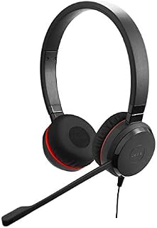 Jabra 14401-21 Evolve 30 UC Stereo Headset  Unified Communications Headphones for VoIP Softphone with Passive Noise Cancellation  3.5mm Jack  Black