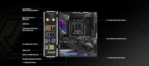 Image of ASRock AMD X870E Taichi Ryzen Socket AM5 X870 Dual Channel DDR5 DIMMs 256 GB 8200 EATX Motherboard M.2 LED WiFi 7