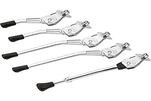 PUKY FS 20 Fahrradständer | Leichter Aluminium Mittelbauständer für Kinderfahrräder | Passend für 20 Zoll | Robuste Bauweise mit Kunststoffendstück | Einfach zu montieren | Silber