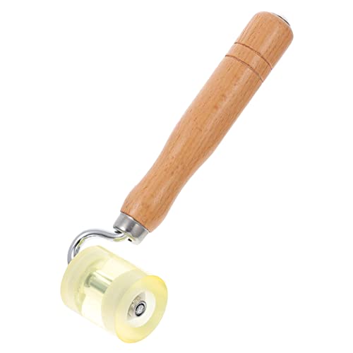 Operitacx Rouleau De Pressage Plat Portable En Caoutchouc Avec Poignée Ergonomique Et Rainure Pour Bords À 90° Outil De Pose De Papier Peint 7.28X1.57X1.38 Pouces