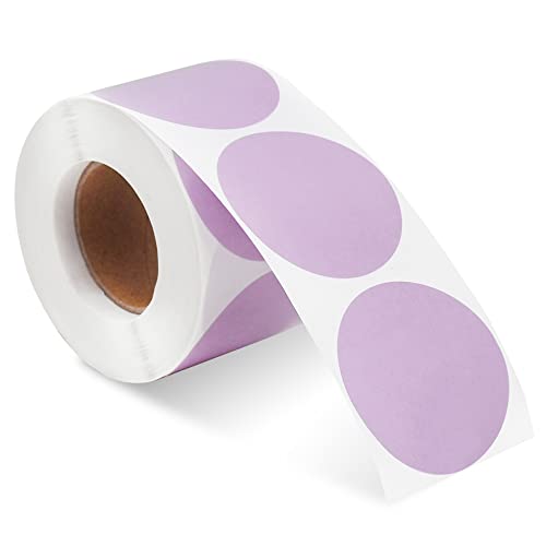 500 etiquetas adhesivas redondas de 2 pulgadas, color morado, para el día de San Valentín, fiesta, cumpleaños, boda, premios gráficos, oficinas, profesores o regalo