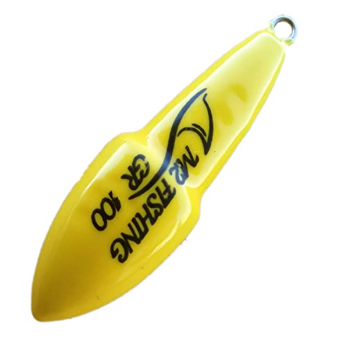 Piombo Giallo Plastificato Pesca Surfcasting Bolentino Piombi Gommati Gialli Con Anello (GR. 75)