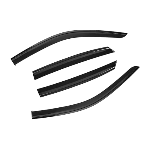 Image of Shatterproof Taped-On Window Deflectors for Honda Civic 2022-2025 (Not for Hatchback) with Black Trim, Rain Guards, Window Visors for Car, Vent Deflector, 4pcs