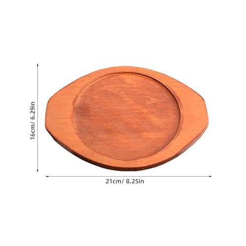 Protector de olla marrón claro con base aislante térmica para mesas y encimeras 3