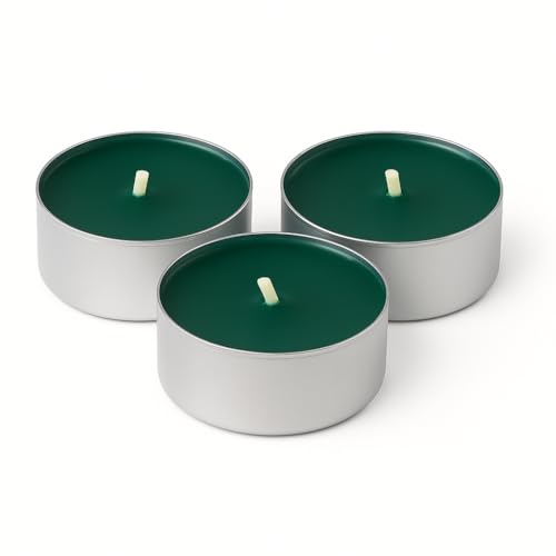 Candelo Duftteelichter Winter Forest 18er-Set – Grün, 4h...