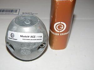 Zinc Anode 5/8" Corrosion Grenade # AC Zincs ACZ-5/8