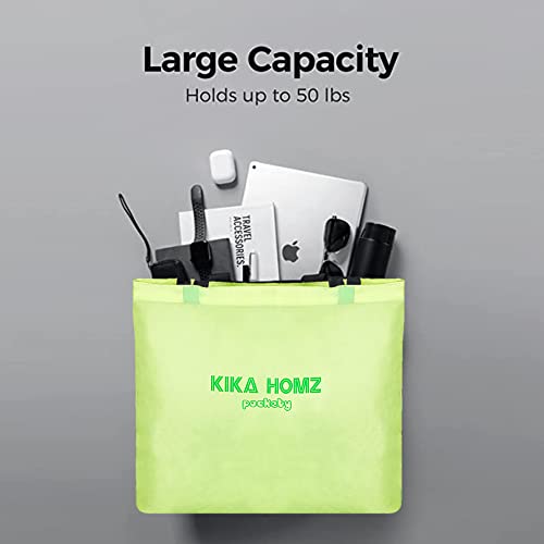 Image of KIKA Homs Pockety Foldable Shopping Bag for Grocery - Folds to Pocket Size, Tote Grocery Shoulder Handbag Travel Bag