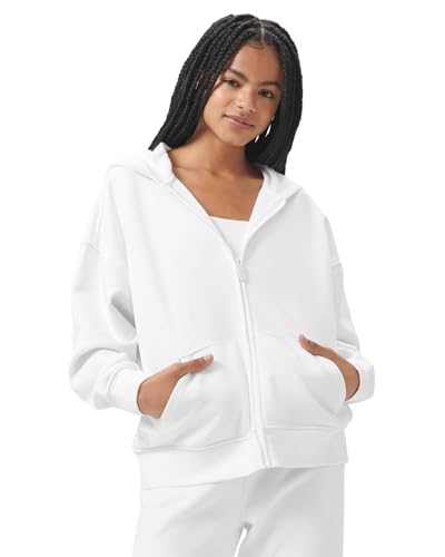 florence by mills Women's Cozy Crush Oversized Zip Hoodie