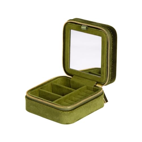 FackLOxc Caja de almacenamiento de joyería coreana de moda con tablero seguro para pendientes