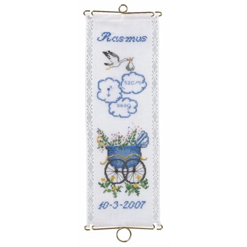 Permin kit de broderie au point de croix baptême Rasme tableau complet