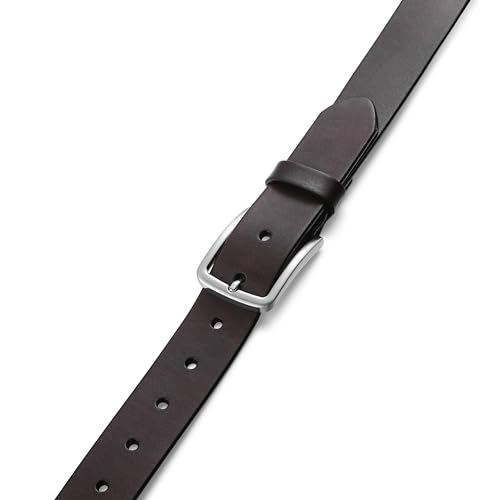Image of MILORDE Men's Genuine Leather Dress Belt, Handmade, 100% Cow Leather, Fashion & Classic Designs for Work Business and Casual