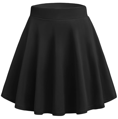 Hotouch Damen Mini Rock Kurz High Waist Dehnbar Pleated Skirt Rave...