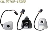 XEDLAMP Kamera cofania samochodu Kamera cofania, dla Kia, dla Rio widok z tyłu samochodu asystent parkowania Backup 957601W500 95760A2520 957601W550(White)