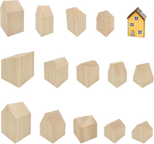 Super Idee 14er Set Dekohäuschen zum Hinstellen und Bemalen DIY Haus Deko Figuren aus Holz Holzhaus Holzhäuser Tischdeko Weihnachtsdekoration süßes Geschenk Super Idee 14er Set Dekohäuschen zum Hinstellen und Bemalen DIY Haus Deko Figuren aus Holz Holzhaus Holzhäuser Tischdeko Weihnachtsdekoration süßes Geschenk