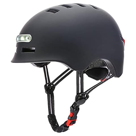 Ayaaa Casco de monopatín Casco de Bicicleta Casco Deportivo Luz LED Casco de Bicicleta Casco de Bicicleta Casco eléctrico Cover