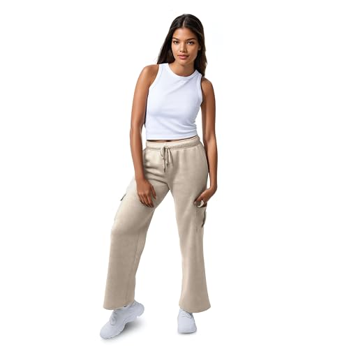 3 Pack Sweatpants Women, Wide Leg Cargo Womens Sweatpants, Wide Leg Pants with Pockets (Available in Plus)2