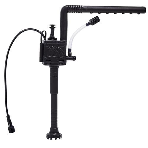 URUQ Fish Tank Pump Replacement: Aquarium Accessories Small Ultra Silent Water Pump Compatible with 2-Gallon URUQ Beta Fish Aquariums Black
