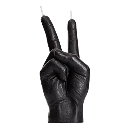 Estatua de Mano en Señal de Paz 6.7 in Negro
