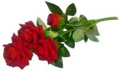 ENDECOR Artificial Rose Flower (8 inch, Multicolor)